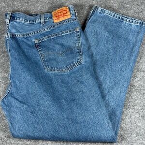 Levi's 550 Relaxed Fit Jeans Mens 50x34 Light Wash Denim Pants Classic 5 pocket